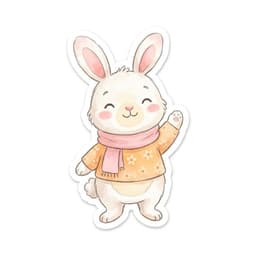 Cute Bunny Mascot